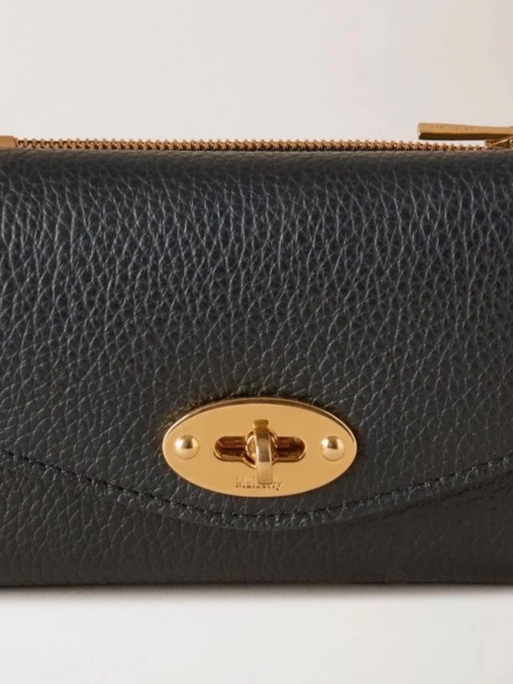 Mulberry Darley Folded Multi-Card Wallet in Black